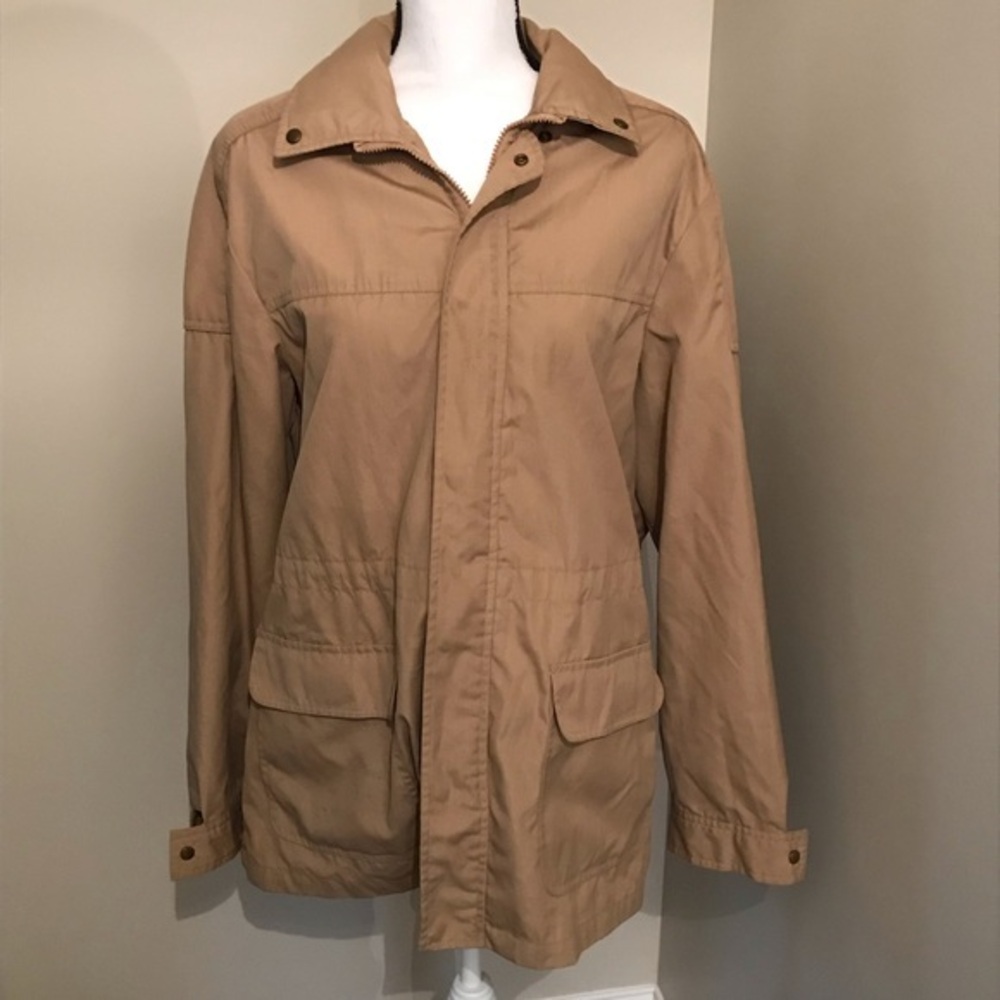 London Towne Mens Coat Khaki 42 Reg
